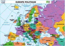 carte de l europe politique Carte murale L'Europe Relief   L'Europe politique | Éditions MDI